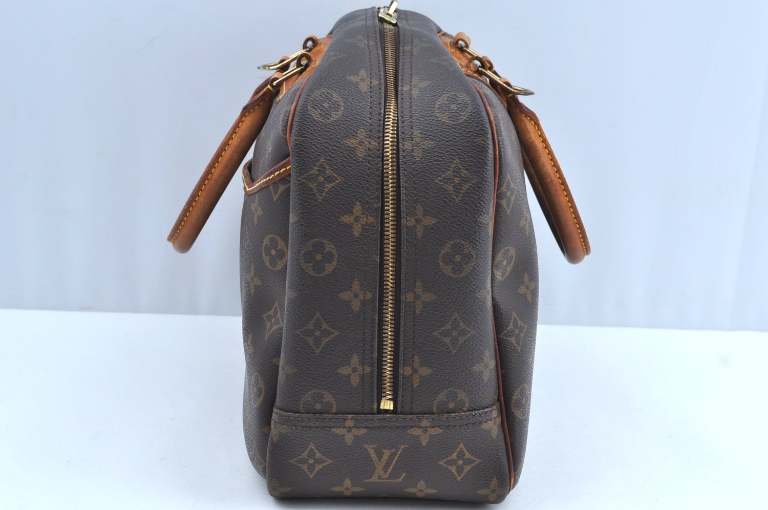 Authentic Louis Vuitton Monogram Deauville Hand Bag M47270 LV K6408