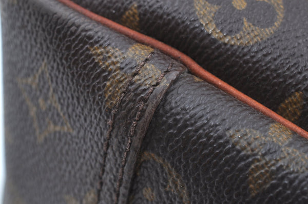 Authentic Louis Vuitton Monogram Deauville Hand Bag M47270 LV K6408