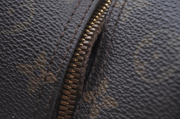 Authentic Louis Vuitton Monogram Deauville Hand Bag M47270 LV K6408