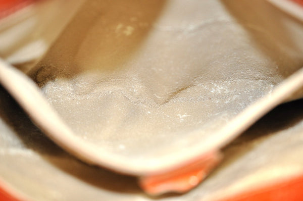 Authentic GUCCI Vintage Shoulder Tote Bag Polyurethane Enamel Orange Junk K6437