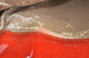Authentic GUCCI Vintage Shoulder Tote Bag Polyurethane Enamel Orange Junk K6437