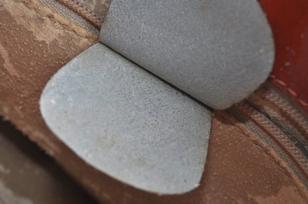 Authentic GUCCI Vintage Shoulder Tote Bag Polyurethane Enamel Orange Junk K6437