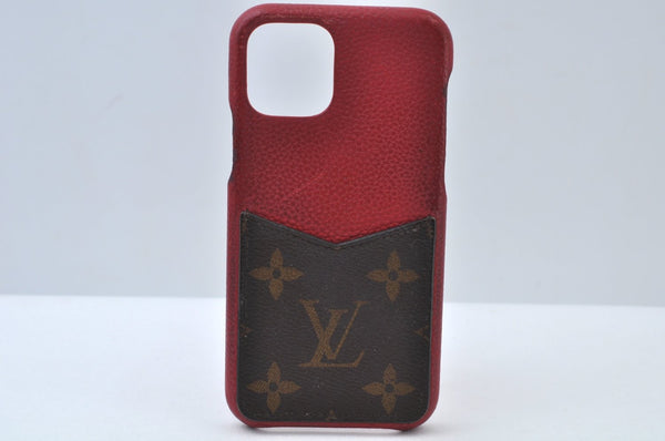 Authentic Louis Vuitton Monogram Bumper 11 Pro iPhone Case Red M69098 LV K6451