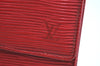 Authentic Louis Vuitton Epi Porte Monnaie Billets Cartes Credit Wallet Red K6459