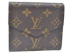 Authentic Louis Vuitton Monogram Porte Monnaie Billets Wallet M61660 LV K6461