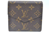 Authentic Louis Vuitton Monogram Porte Monnaie Billets Wallet M61660 LV K6461