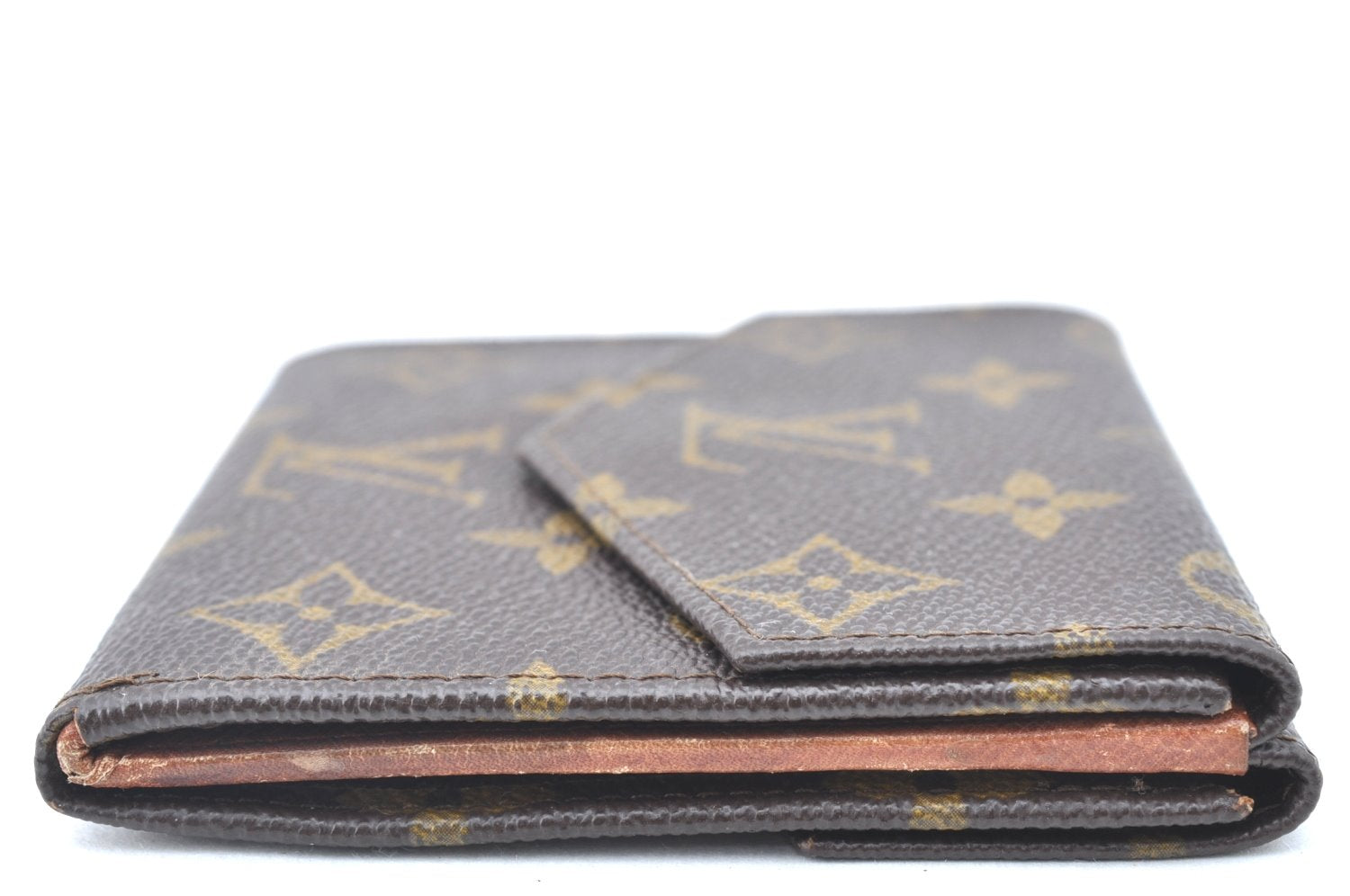 Authentic Louis Vuitton Monogram Porte Monnaie Billets Wallet M61660 LV K6461