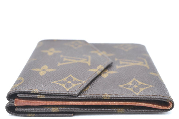 Authentic Louis Vuitton Monogram Porte Monnaie Billets Wallet M61660 LV K6461