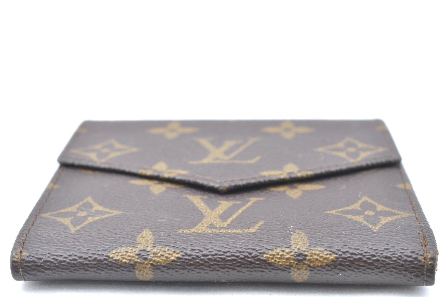 Authentic Louis Vuitton Monogram Porte Monnaie Billets Wallet M61660 LV K6461