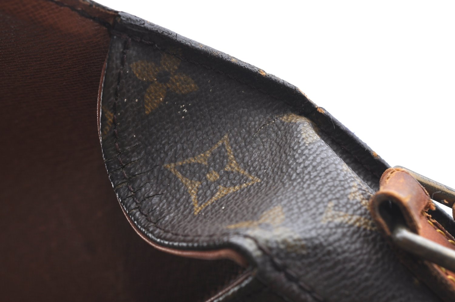 Authentic Louis Vuitton Monogram Saint Cloud GM M51242 Shoulder Cross Bag K6464