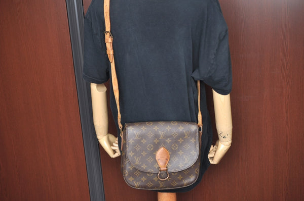 Authentic Louis Vuitton Monogram Saint Cloud GM M51242 Shoulder Cross Bag K6464