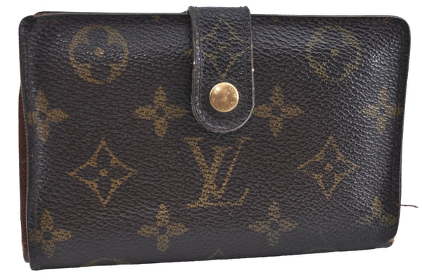 Auth Louis Vuitton Monogram Porte Monnaie Billets Viennois M61663 Wallet K6466