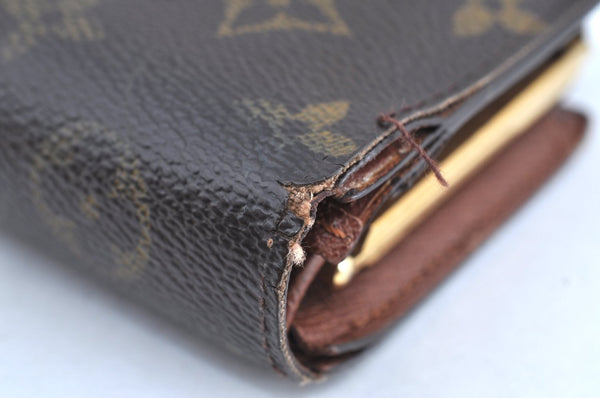 Auth Louis Vuitton Monogram Porte Monnaie Billets Viennois M61663 Wallet K6466