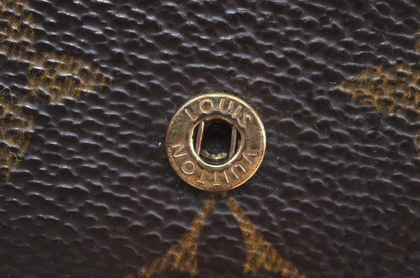 Auth Louis Vuitton Monogram Porte Monnaie Billets Viennois M61663 Wallet K6466