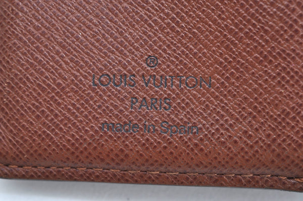Auth Louis Vuitton Monogram Porte Monnaie Billets Viennois M61663 Wallet K6466