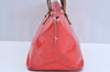 Authentic Louis Vuitton Vernis Bellevue PM Hand Bag Purse Red M93669 LV K6479