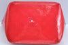 Authentic Louis Vuitton Vernis Bellevue PM Hand Bag Purse Red M93669 LV K6479