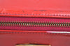 Authentic Louis Vuitton Vernis Bellevue PM Hand Bag Purse Red M93669 LV K6479