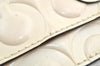 Authentic COACH Op Art Enamel Hand Bag Pouch Wallet Purse White K6496