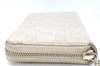 Authentic GUCCI Guccissima Lovely GG Leather Long Wallet 308005 White K6501