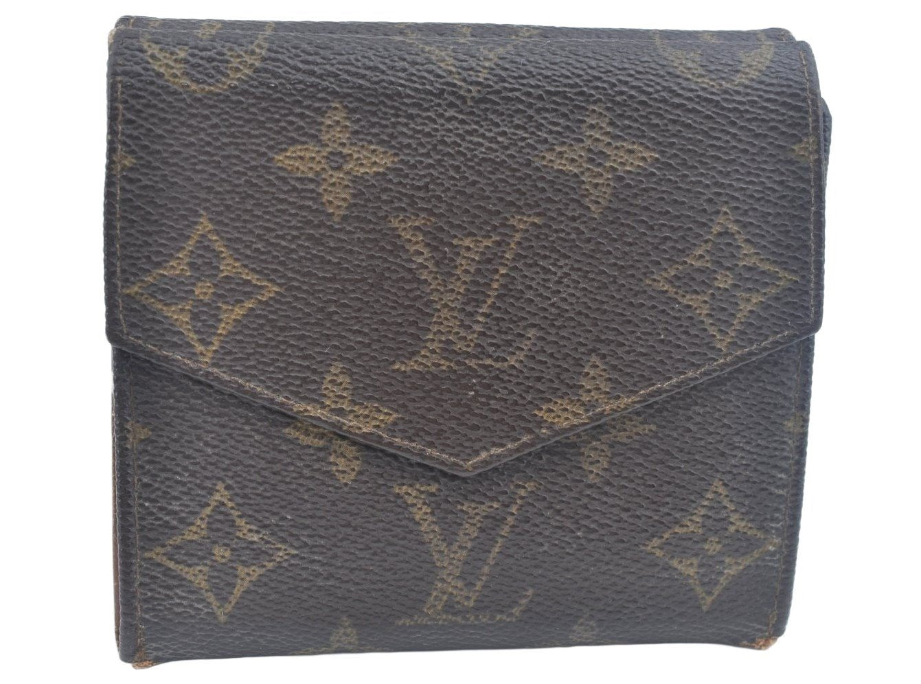 Authentic Louis Vuitton Monogram Porte Monnaie Billets Wallet M61660 LV K6505