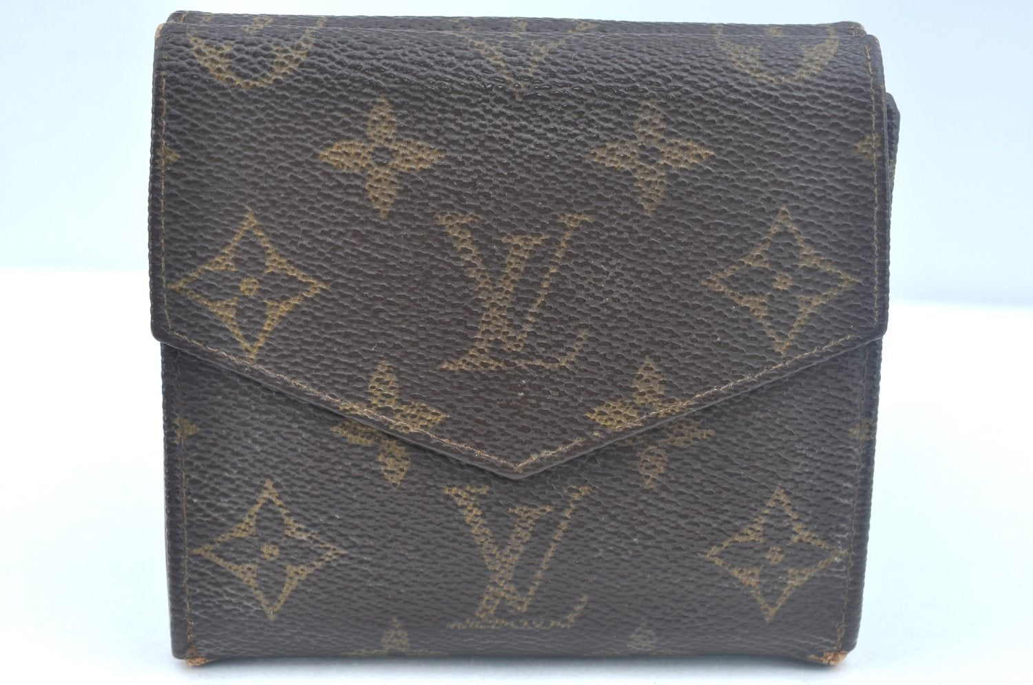 Authentic Louis Vuitton Monogram Porte Monnaie Billets Wallet M61660 LV K6505