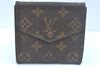 Authentic Louis Vuitton Monogram Porte Monnaie Billets Wallet M61660 LV K6505