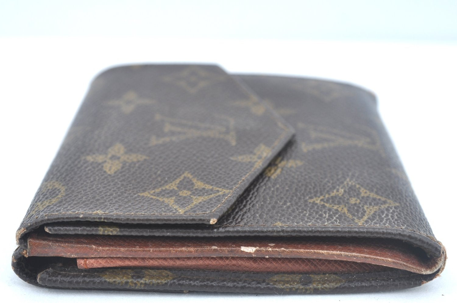 Authentic Louis Vuitton Monogram Porte Monnaie Billets Wallet M61660 LV K6505