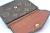 Authentic Louis Vuitton Monogram Porte Monnaie Billets Wallet M61660 LV K6505