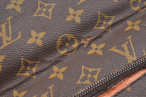 Auth Louis Vuitton Monogram Pochette Pliante Clutch Hand Bag Old Model LV Junk K6531