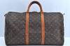 Authentic Louis Vuitton Monogram Keepall 50 Travel Boston Bag M41426 LV K6535