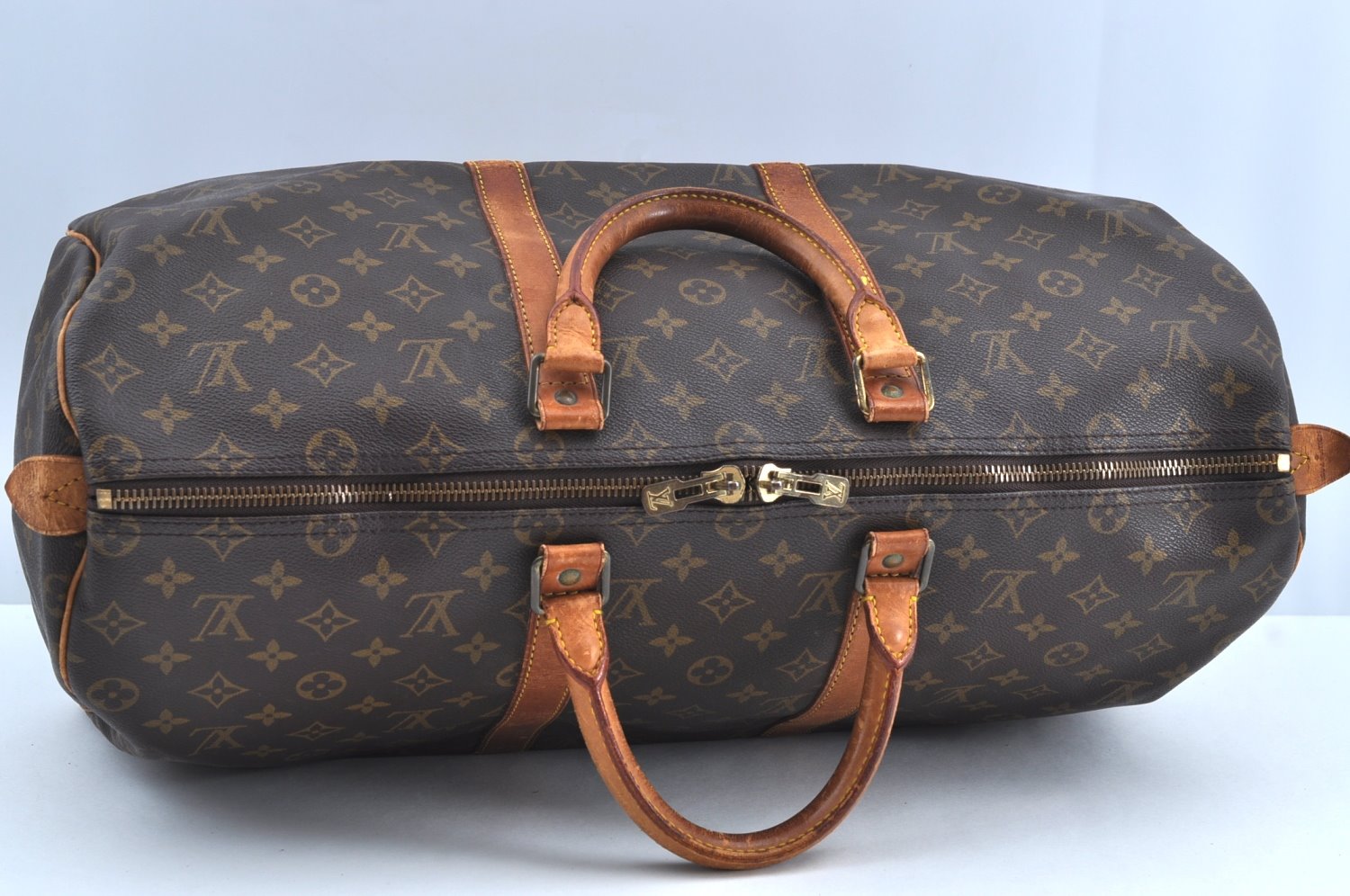 Authentic Louis Vuitton Monogram Keepall 50 Travel Boston Bag M41426 LV K6535