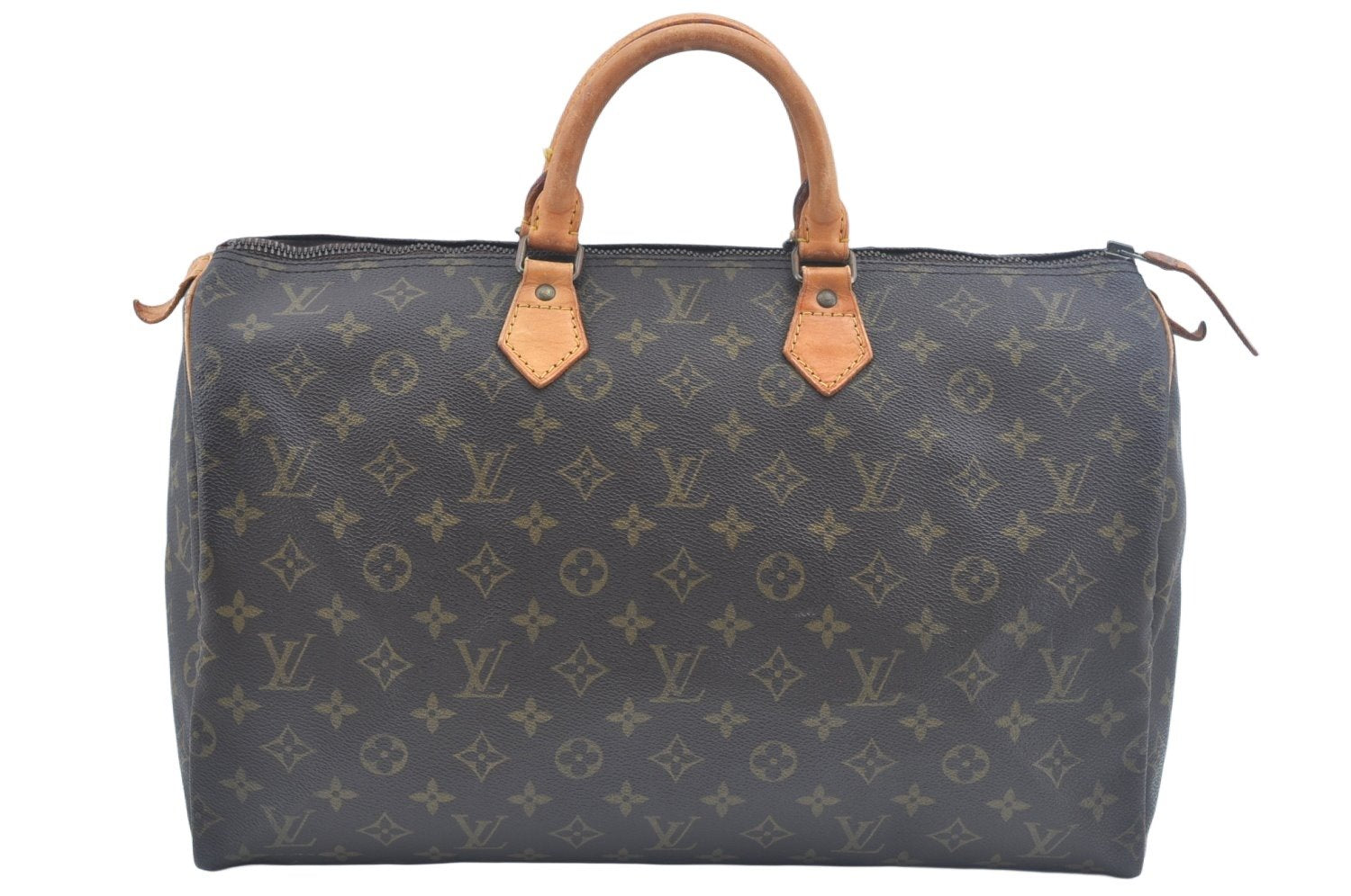 Authentic Louis Vuitton Monogram Speedy 40 Hand Boston Bag M41522 LV K6536