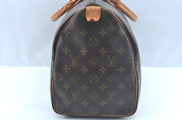 Authentic Louis Vuitton Monogram Speedy 40 Hand Boston Bag M41522 LV K6536