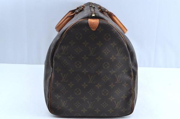 Authentic Louis Vuitton Monogram Keepall 55 Travel Boston Bag M41424 LV K6537