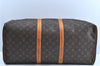 Authentic Louis Vuitton Monogram Keepall 55 Travel Boston Bag M41424 LV K6537