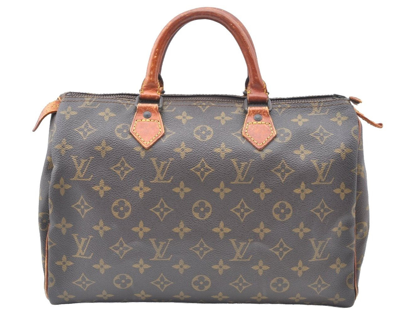 Authentic Louis Vuitton Monogram Speedy 30 Hand Boston Bag Old Model LV K6543
