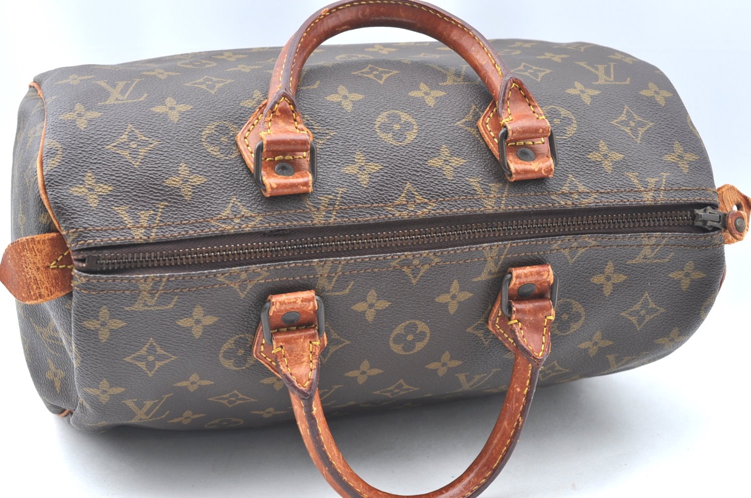 Authentic Louis Vuitton Monogram Speedy 30 Hand Boston Bag Old Model LV K6543