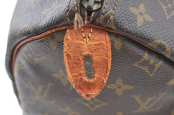 Authentic Louis Vuitton Monogram Speedy 30 Hand Boston Bag Old Model LV K6543