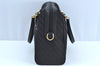 Authentic GUCCI 2Way Hand Boston Bag Purse GG Canvas Leather Black K6555