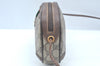 Authentic GUCCI Web Sherry Line Shoulder Cross Bag GG PVC Leather Brown K6556