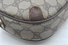 Authentic GUCCI Web Sherry Line Shoulder Cross Bag GG PVC Leather Brown K6556