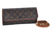 Authentic Louis Vuitton Monogram Pochette Twin GM Shoulder Bag M51852 LV K6581