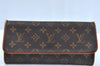 Authentic Louis Vuitton Monogram Pochette Twin GM Shoulder Bag M51852 LV K6581