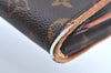 Authentic Louis Vuitton Monogram Pochette Twin GM Shoulder Bag M51852 LV K6581