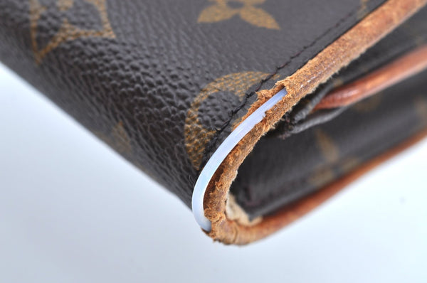 Authentic Louis Vuitton Monogram Pochette Twin GM Shoulder Bag M51852 LV K6581