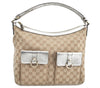 Authentic GUCCI Abbey Shoulder Tote Bag GG Canvas Leather 153025 Beige K6582