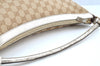 Authentic GUCCI Abbey Shoulder Tote Bag GG Canvas Leather 153025 Beige K6582