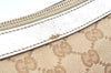 Authentic GUCCI Abbey Shoulder Tote Bag GG Canvas Leather 153025 Beige K6582