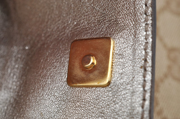 Authentic GUCCI Abbey Shoulder Tote Bag GG Canvas Leather 153025 Beige K6582